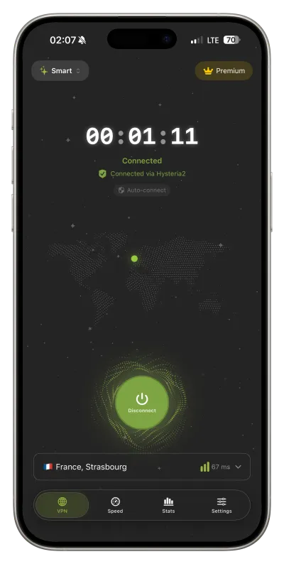FollowNet VPN — écran Connect